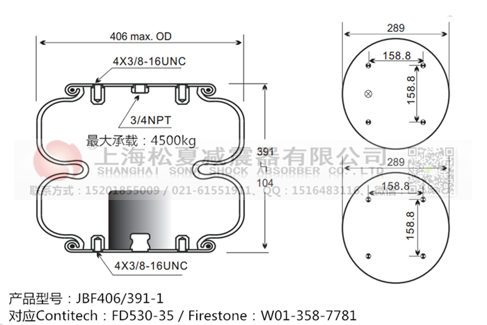 JBF406/391-2橡膠<a href='http://m.kagura77.com/' target='_blank'><u>空氣彈簧</u></a>